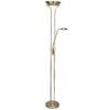 Mother And Child Antique Brass Led Floor Lamp
