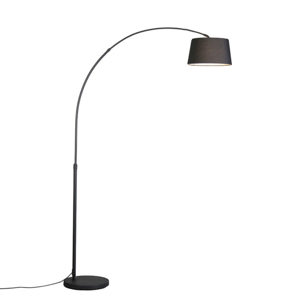Smart modern arc lamp black incl. Wifi A60 - Arc Basic
