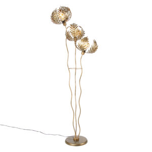 Vintage floor lamp gold 3-light – Botanica Kringel